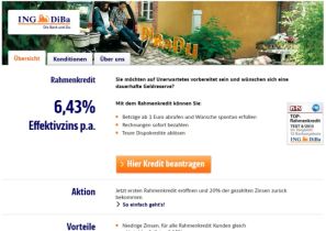 Rahmenkredit DiBa